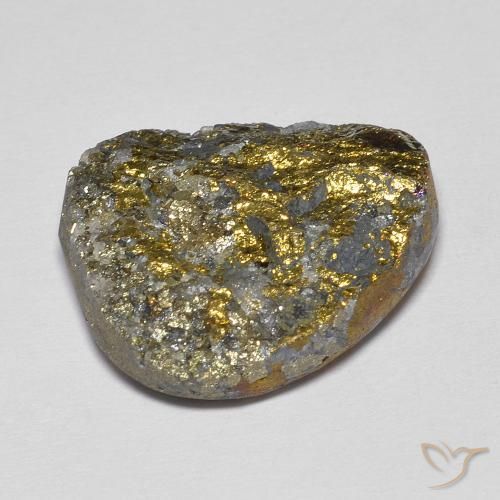 Rainbow Pyrite Gemstone in 17.9 x 16.3 mm Size for Sale, Rainbow Pyrite Stone in Multicolor Color
