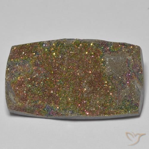 27.21ct Natural Multicolor Rainbow Pyrite, Baguette, Opaque