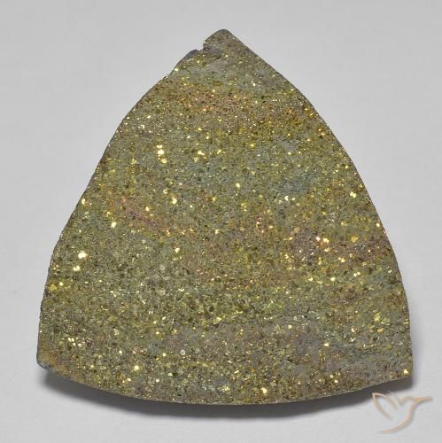Pirite arcobaleno da 20,89 ct, 22,7 x 21,3 mm dalla Russia, Photo A