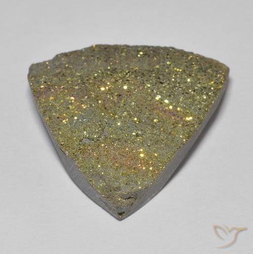 Rainbow Pyrite Gemstone in 22.7 x 21.3 mm Size for Sale, Rainbow Pyrite Stone in Multicolor Color