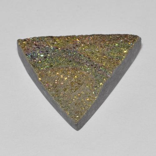 Rainbow Pyrite Gemstone in 18 x 17.1 mm Size for Sale, Rainbow Pyrite Stone in Multicolor Color