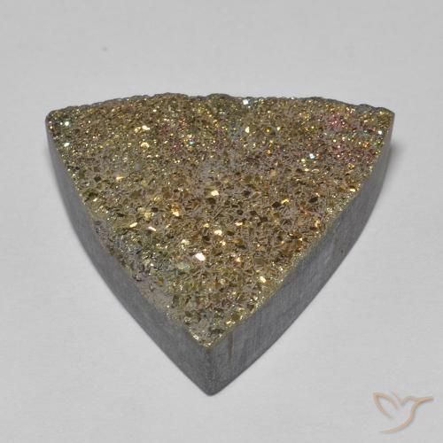 Rainbow Pyrite Gemstone in 18.2 x 16.9 mm Size for Sale, Rainbow Pyrite Stone in Multicolor Color
