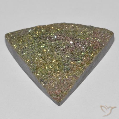 Rainbow Pyrite Gemstone in 25.7 x 23.3 mm Size for Sale, Rainbow Pyrite Stone in Multicolor Color