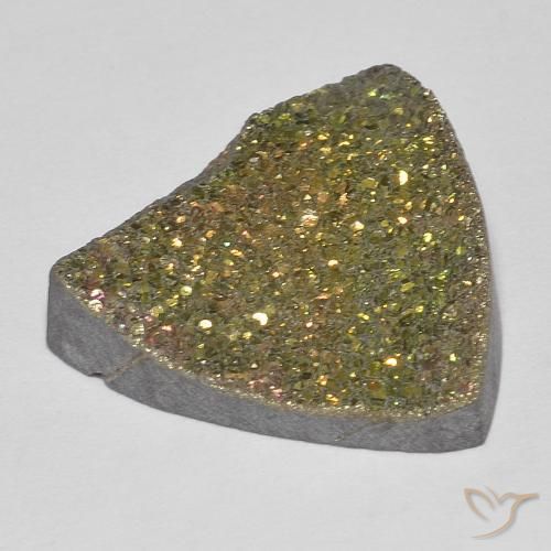 Rainbow Pyrite Gemstone in 16 x 16 mm (calibrated) Size for Sale, Rainbow Pyrite Stone in Multicolor Color