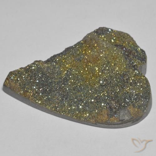 Rainbow Pyrite Gemstone in 32.2 x 24.9 mm Size for Sale, Rainbow Pyrite Stone in Multicolor Color