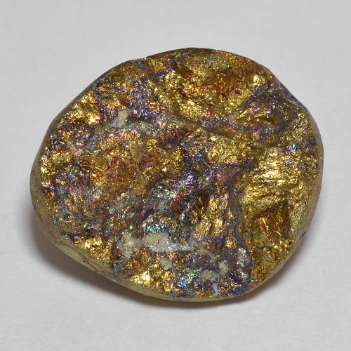 Pirita Arco Iris Multicolor Elegante grupo de cristal de 17,3 x 15,1mm de Rusia, peso de 18.1 ct, piedra preciosa natural No tratado en claridad Opaco, Pirita Arco Iris de 1 pieza - Color: Multicolor, dureza Mohs de 6 - 6.5, Photo A