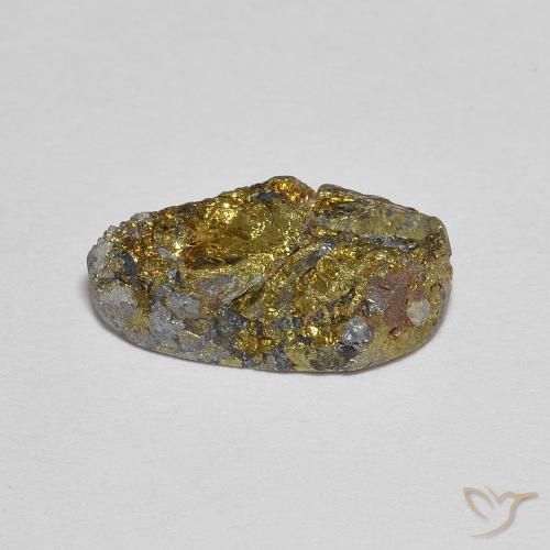 Rainbow Pyrite Gemstone in 13.8 x 7.3 mm Size for Sale, Rainbow Pyrite Stone in Multicolor Color