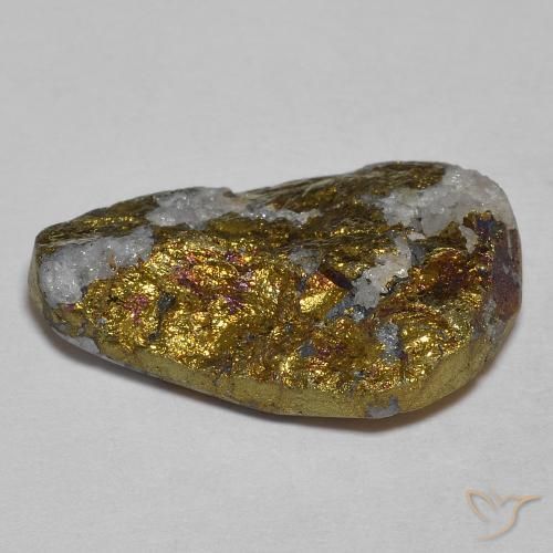 Rainbow Pyrite Gemstone in 18.9 x 12.4 mm Size for Sale, Rainbow Pyrite Stone in Multicolor Color