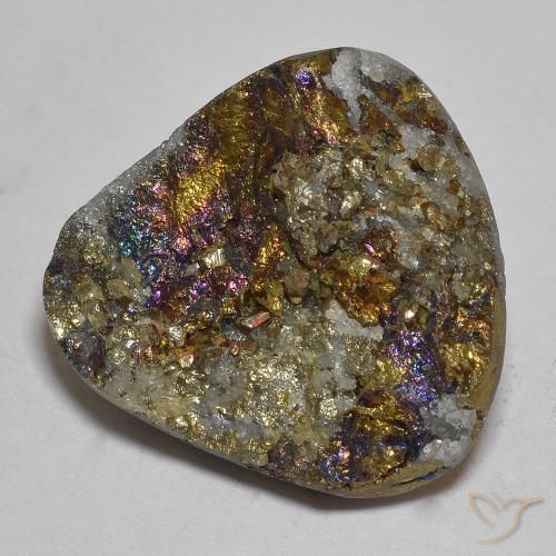 17.21 ct Multicolor Rainbow Pyrite Stone, Natural Rainbow Pyrite in Fancy Crystal Cluster Shape for Sale