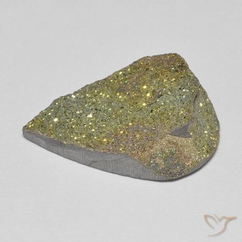 Rainbow Pyrite Gemstone in 21 x 14.8 mm Size for Sale, Rainbow Pyrite Stone in Multicolor Color