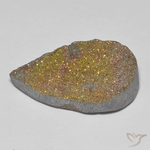 Rainbow Pyrite Gemstone in 23.2 x 15.4 mm Size for Sale, Rainbow Pyrite Stone in Multicolor Color