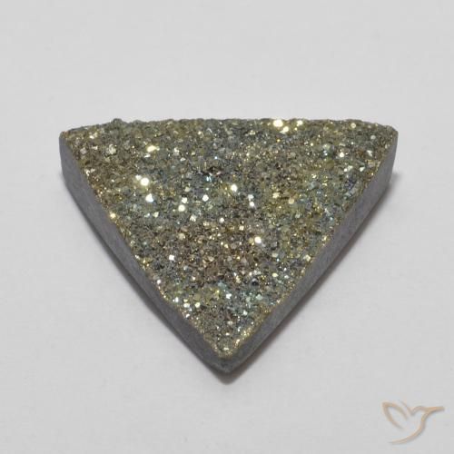 Rainbow Pyrite Gemstone in 15.9 x 14.2 mm Size for Sale, Rainbow Pyrite Stone in Multicolor Color