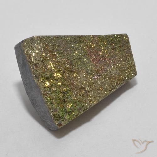 7.23 ct Multicolor Rainbow Pyrite Stone, Natural Rainbow Pyrite in Fancy Crystal Cluster Shape for Sale