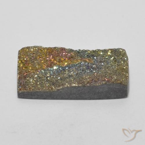 Rainbow Pyrite Gemstone in 16 x 8 mm (calibrated) Size for Sale, Rainbow Pyrite Stone in Multicolor Color
