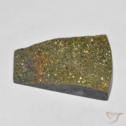 Rainbow Pyrite Gemstone in 21.4 x 18.4 mm Size for Sale, Rainbow Pyrite Stone in Multicolor Color