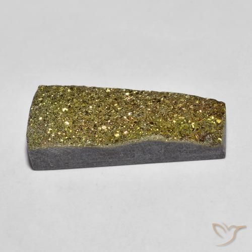 Rainbow Pyrite Gemstone in 19.9 x 10 mm Size for Sale, Rainbow Pyrite Stone in Multicolor Color