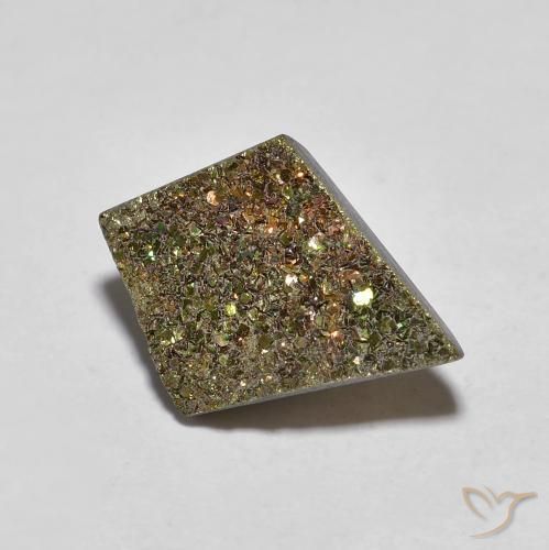 4.77ct Natural Multicolor Rainbow Pyrite, Fancy, Opaque