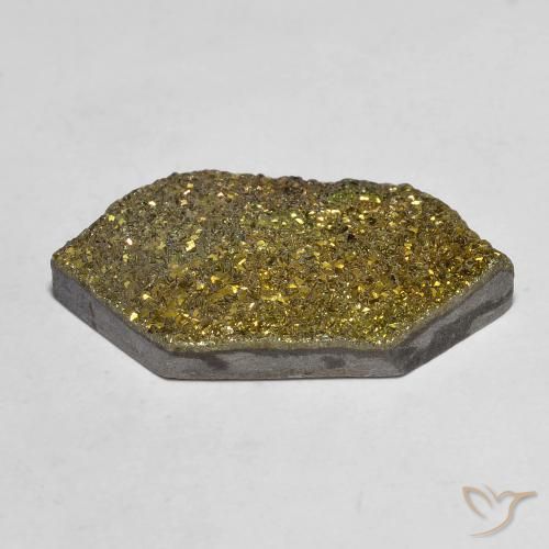 Rainbow Pyrite Gemstone in 22.9 x 11.9 mm Size for Sale, Rainbow Pyrite Stone in Multicolor Color
