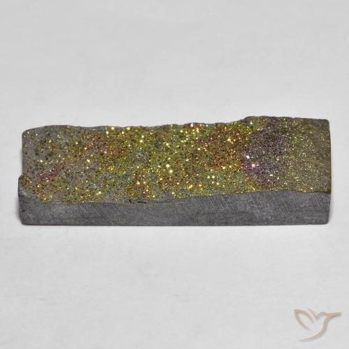 Rainbow Pyrite Gemstone in 26.1 x 8.8 mm Size for Sale, Rainbow Pyrite Stone in Multicolor Color