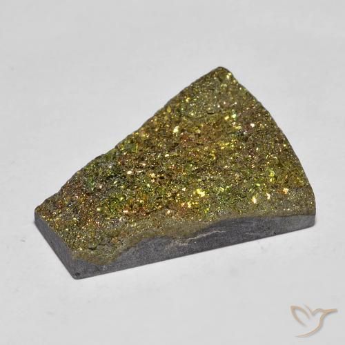 Rainbow Pyrite Gemstone in 18.4 x 13.8 mm Size for Sale, Rainbow Pyrite Stone in Multicolor Color