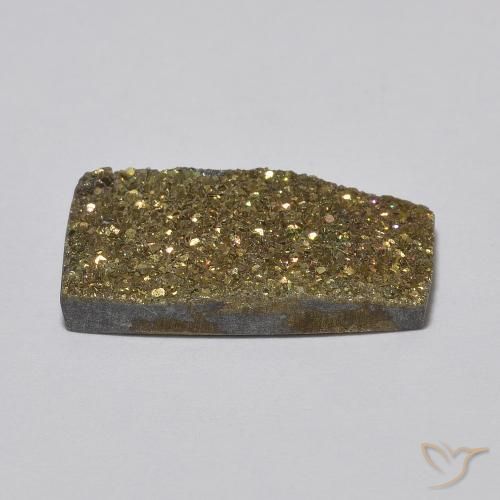 Rainbow Pyrite Gemstone in 17.3 x 8.6 mm Size for Sale, Rainbow Pyrite Stone in Multicolor Color