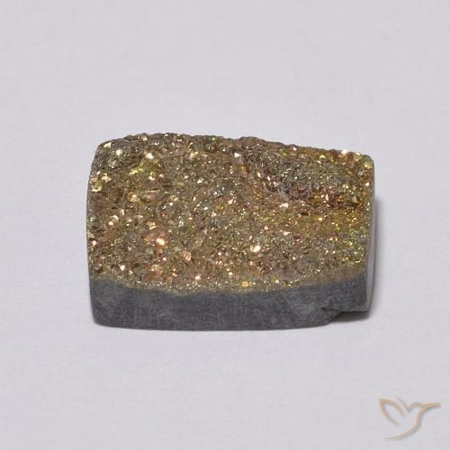 Rainbow Pyrite Gemstone in 11.2 x 8.1 mm Size for Sale, Rainbow Pyrite Stone in Multicolor Color