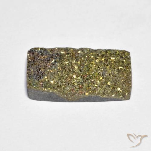 Rainbow Pyrite Gemstone in 15.4 x 8.6 mm Size for Sale, Rainbow Pyrite Stone in Multicolor Color