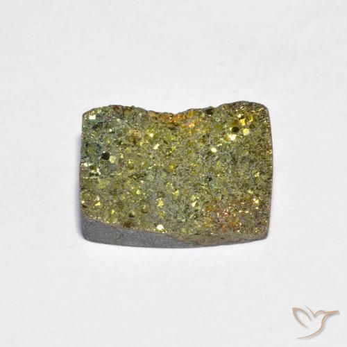 Rainbow Pyrite Gemstone in 11.7 x 9 mm Size for Sale, Rainbow Pyrite Stone in Multicolor Color