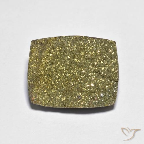 12.20 ct Multicolor Rainbow Pyrite Stone, Natural Rainbow Pyrite in Baguette Crystal Cluster Shape for Sale