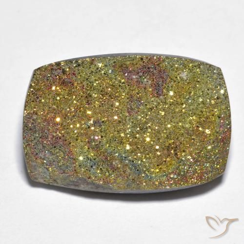 Pirite arcobaleno da 18,08 ct, 22 x 14,9 mm dalla Russia, Photo A