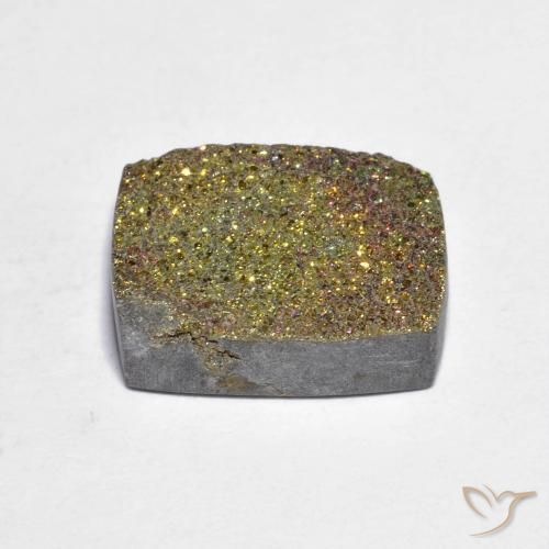 Rainbow Pyrite Gemstone in 14 x 10.4 mm Size for Sale, Rainbow Pyrite Stone in Multicolor Color