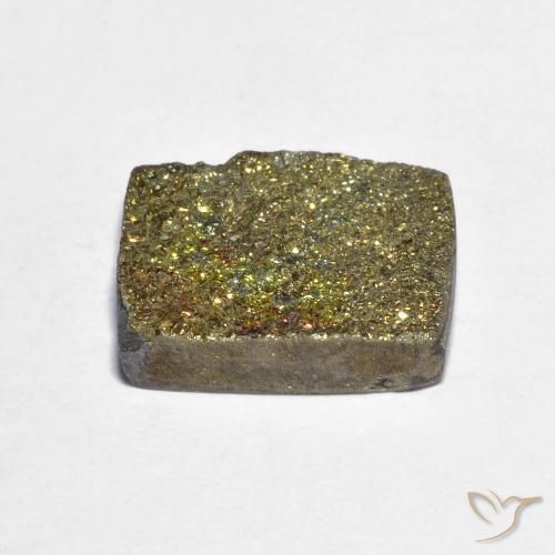 Rainbow Pyrite Gemstone in 13.4 x 10.4 mm Size for Sale, Rainbow Pyrite Stone in Multicolor Color