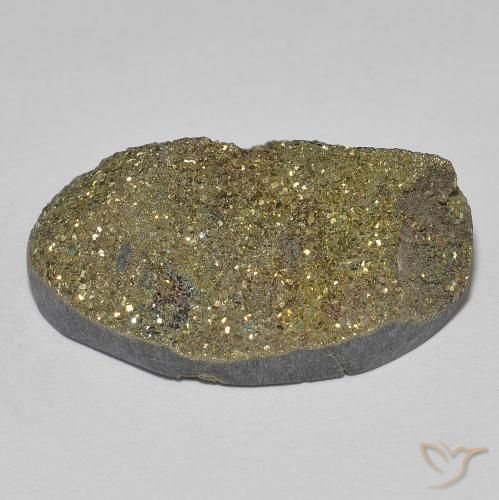 Rainbow Pyrite Gemstone in 23.2 x 16.2 mm Size for Sale, Rainbow Pyrite Stone in Multicolor Color
