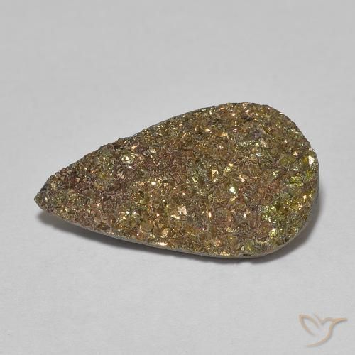 Pirite arcobaleno da 5,38 ct, 19,3 x 10,6 mm dalla Russia, Photo A