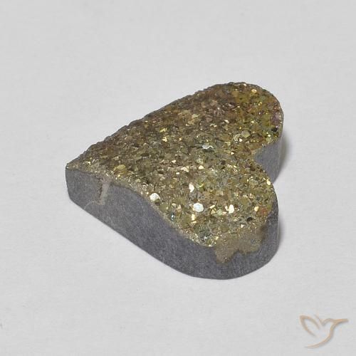 Rainbow Pyrite Gemstone in 11.5 x 11.4 mm Size for Sale, Rainbow Pyrite Stone in Multicolor Color