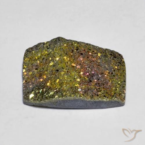 Rainbow Pyrite Gemstone in 16 x 10.9 mm Size for Sale, Rainbow Pyrite Stone in Multicolor Color