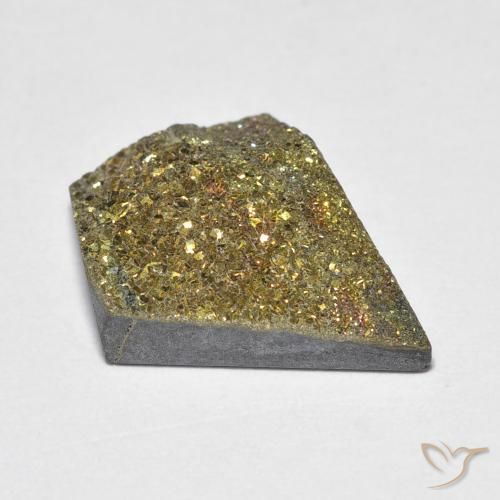 Rainbow Pyrite Gemstone in 16.5 x 13 mm Size for Sale, Rainbow Pyrite Stone in Multicolor Color