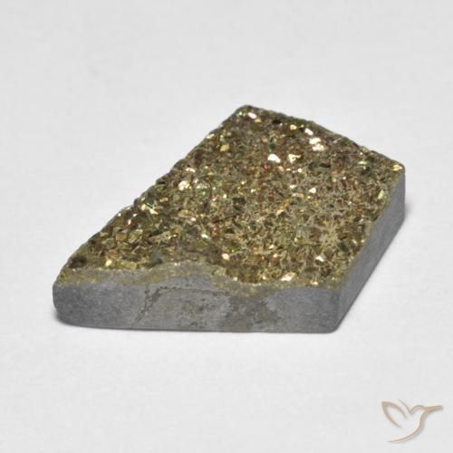 Rainbow Pyrite Gemstone in 16.7 x 11.5 mm Size for Sale, Rainbow Pyrite Stone in Multicolor Color
