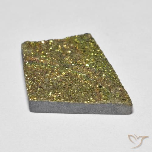 Rainbow Pyrite Gemstone in 21.4 x 16.5 mm Size for Sale, Rainbow Pyrite Stone in Multicolor Color