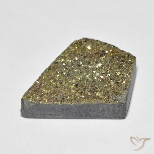 Rainbow Pyrite Gemstone in 17.5 x 13.8 mm Size for Sale, Rainbow Pyrite Stone in Multicolor Color
