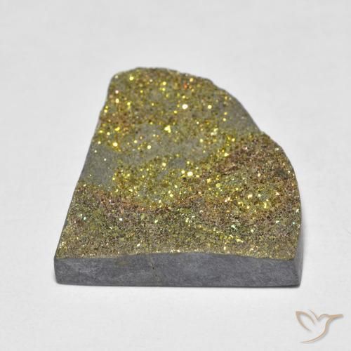 Rainbow Pyrite Gemstone in 22 x 19 mm Size for Sale, Rainbow Pyrite Stone in Multicolor Color