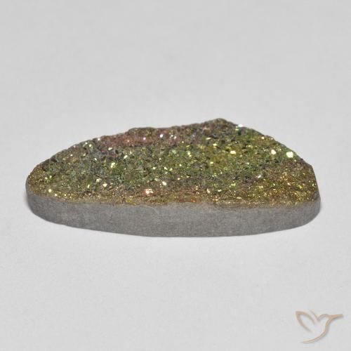 Rainbow Pyrite Gemstone in 20.2 x 8.6 mm Size for Sale, Rainbow Pyrite Stone in Multicolor Color