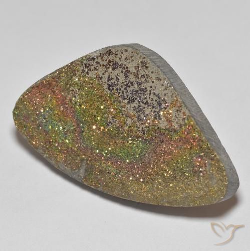 20.44 ct Multicolor Rainbow Pyrite Stone, Natural Rainbow Pyrite in Fancy Crystal Cluster Shape for Sale