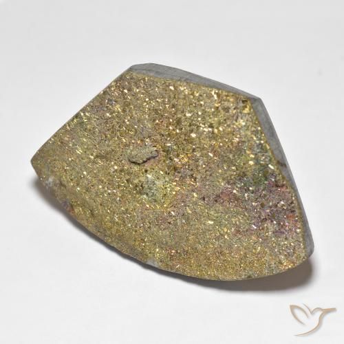 41.18 ct Multicolor Rainbow Pyrite Stone, Natural Rainbow Pyrite in Fancy Crystal Cluster Shape for Sale