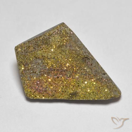Pirite arcobaleno da 7,5 ct, 20,1 x 14,5 mm dalla Russia, Photo A