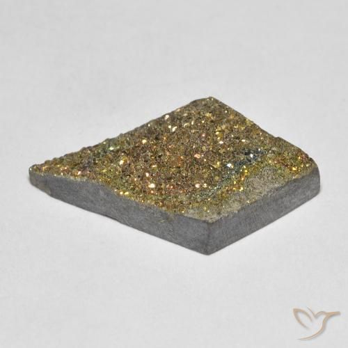 Rainbow Pyrite Gemstone in 19.1 x 10.7 mm Size for Sale, Rainbow Pyrite Stone in Multicolor Color