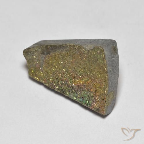 6.12 ct Multicolor Rainbow Pyrite Stone, Natural Rainbow Pyrite in Fancy Crystal Cluster Shape for Sale