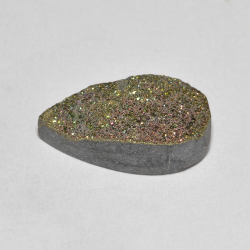 Rainbow Pyrite Gemstone in 13.9 x 8.1 mm Size for Sale, Rainbow Pyrite Stone in Multicolor Color
