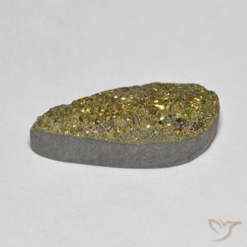 Rainbow Pyrite Gemstone in 18.1 x 9.1 mm Size for Sale, Rainbow Pyrite Stone in Multicolor Color