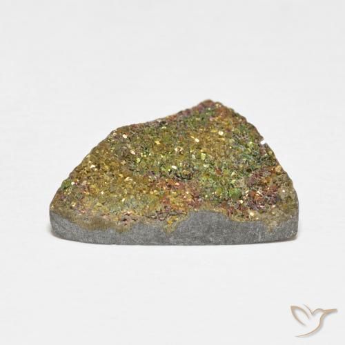 Rainbow Pyrite Gemstone in 17.9 x 15.9 mm Size for Sale, Rainbow Pyrite Stone in Multicolor Color